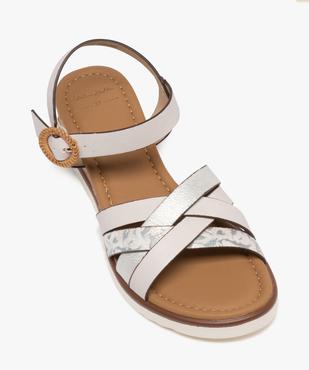 Sandales à brides avec talon compensé femme - Valentina Baldano vue5 - VALENTINA BALDA - GEMO