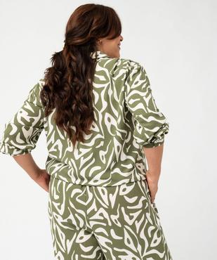 Chemise imprimée femme grande taille vue3 - GEMO (G TAILLE) - GEMO