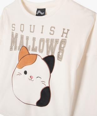 Pyjama en velours avec motif chat fille - Squishmallows vue2 - SQUISHMALLOWS - GEMO