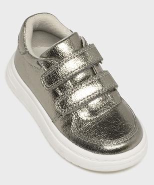 Baskets basses brillantes à scratch fille vue5 - LOVELY WINGS GEMO FOR GOOD - GEMO