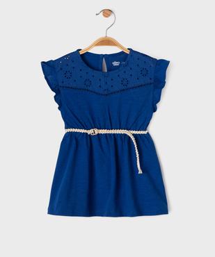 Robe sans manches avec ceinture tressée bébé fille vue1 - GEMO(BEBE DEBT) - GEMO