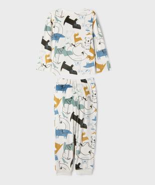 Pyjama en velours extensible à motifs chiens garçon vue3 - GEMO (ENFANT) - GEMO