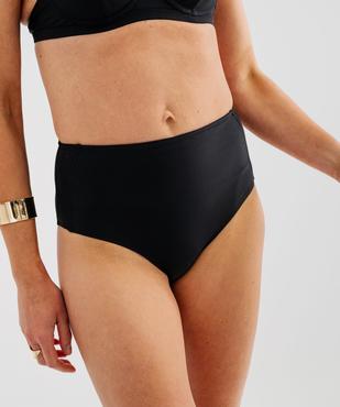 Bas de maillot de bain forme culotte taille haute sculptant femme vue2 - GEMO (PLAGE) - GEMO