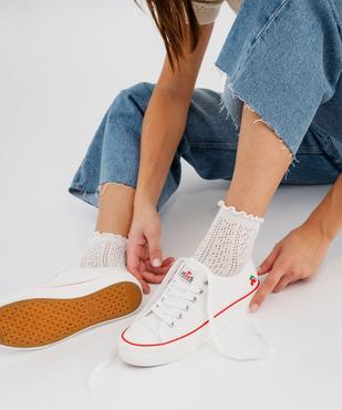 Tennis en toile à semelle épaisse femme - Le temps des cerises vue7 - SHOES BY LTDC - GEMO