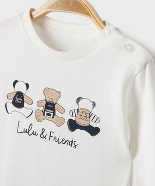 Ensemble 2 pièces chemise + tee-shirt manches longues bébé garçon – LuluCastagnette vue3 - LULUCASTAGNETTE - GEMO