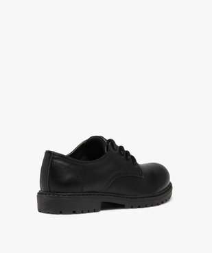 Derbies garçon unis à semelle crantée fermeture lacets vue4 - GEMO (ENFANT) - GEMO