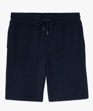 Bermuda en maille piquée à taille élastiquée homme vue4 - GEMO (HOMME) - GEMO