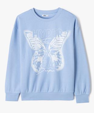 Sweat loose en molleton imprimé fille vue1 - GEMO (JUNIOR) - GEMO