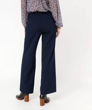 Pantalon large avec fermeture boutonnée sur le côté femme vue3 - GEMO(FEMME PAP) - GEMO