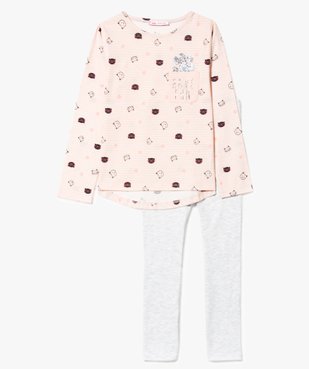 Pyjama 2 pièces avec motifs chats vue1 - GEMO (ENFANT) - GEMO