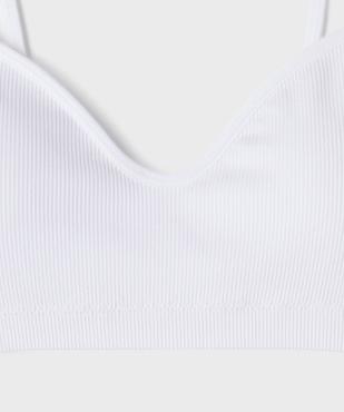 Brassière à fines bretelles avec mousses amovibles fille vue2 - GEMO 4G FILLE - GEMO