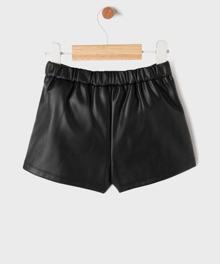 Short ample en cuir imitation bébé fille vue3 - GEMO(BEBE DEBT) - GEMO