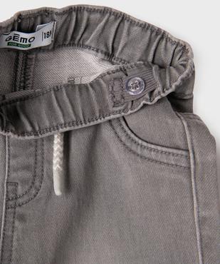 Jean jogger à taille ajustable bébé garçon vue2 - GEMO 4G BEBE - GEMO