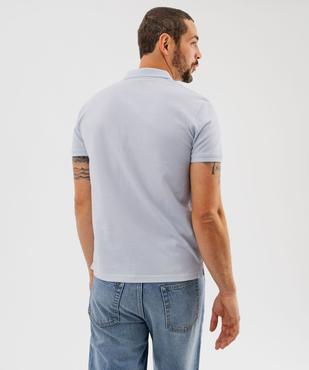 Polo manches courtes en coton homme vue3 - GEMO 4G HOMME - GEMO