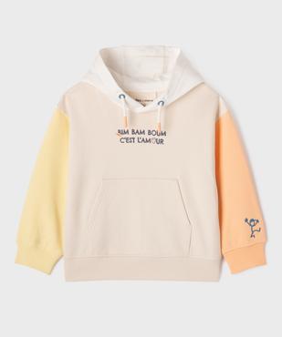 Sweat à capuche en maille bouclette mixte enfant - Gémo x Maëva vue2 - GEMO 4G GARCON - GEMO