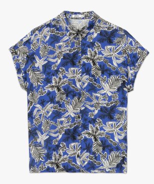 Chemise femme imprimée à manches courtes et bas élastiqué vue4 - GEMO(FEMME PAP) - GEMO