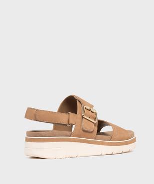 Sandales confort à brides avec semelle amovible femme vue4 - G'FLEX GEMO FOR GOOD - GEMO