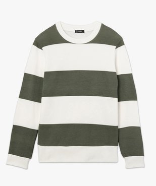 Sweat homme bicolore à rayures  vue4 - GEMO (HOMME) - GEMO