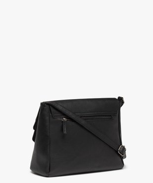 Sac femme forme besace en matière grainée avec touches pailletées vue2 - GEMO (ACCESS) - GEMO