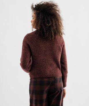 Gilet col rond boutonné femme vue3 - GEMO(FEMME PAP) - GEMO