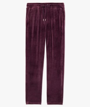 Pantalon femme large en velours ras vue4 - GEMO(FEMME PAP) - GEMO