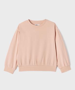 Sweat ample avec détails froncés fille vue2 - GEMO 4G FILLE - GEMO