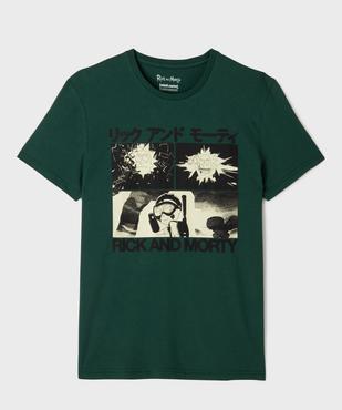 Tee-shirt manches courtes en coton imprimé homme - Rick & Morty vue1 - RICK ET MORTY - GEMO