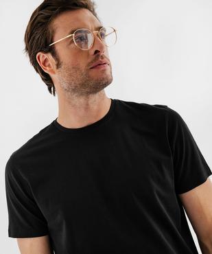 Tee-shirt manches courtes col rond en coton homme vue2 - GEMO 4G HOMME - GEMO