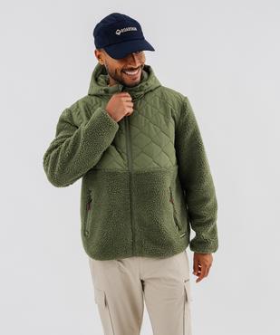Blouson à capuche en sherpa homme - Roadsign vue4 - ROADSIGN D - GEMO