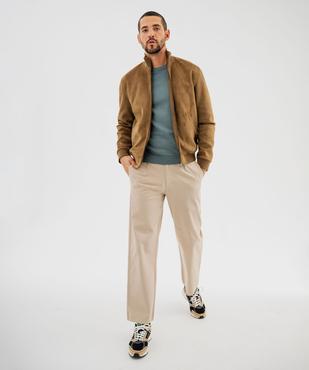 Pantalon chino coupe regular homme vue5 - GEMO 4G HOMME - GEMO