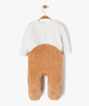 Pyjama velours à motif ouverture pont-dos bébé vue7 - GEMO(BB COUCHE) - GEMO