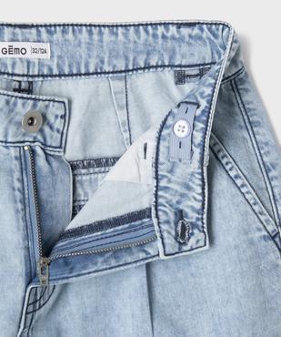 Short en jean long et ample fille vue2 - GEMO (JUNIOR) - GEMO