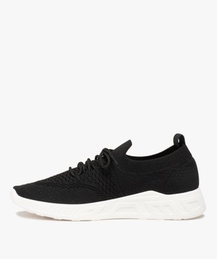 Baskets femme en maille unie avec lacets vue3 - GEMO (SPORTSWR) - GEMO