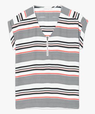 Top fluide manches courtes à motifs vue4 - GEMO(FEMME PAP) - GEMO