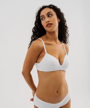 Soutien-gorge triangle sans armature à bonnets moulés vue9 - GEMO 4G FEMME - GEMO