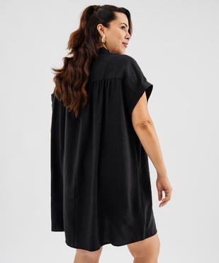 Robe courte fluide femme grande taille vue4 - GEMO 4G GT - GEMO