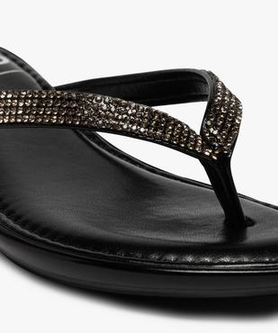 Tongs fille à strass et petit talon compensé vue6 - GEMO (ENFANT) - GEMO