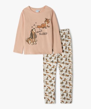 Pyjama fille avec motif Rox et Rouky - Disney vue1 - DISNEY DTR - GEMO