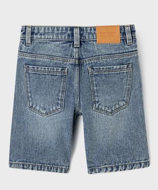 Short en jean coupe Skater avec taille ajustable garçon vue4 - GEMO (ENFANT) - GEMO