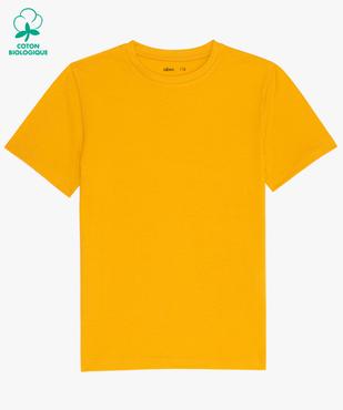 Tee-shirt à manches courtes uni garçon vue1 - GEMO (JUNIOR) - GEMO