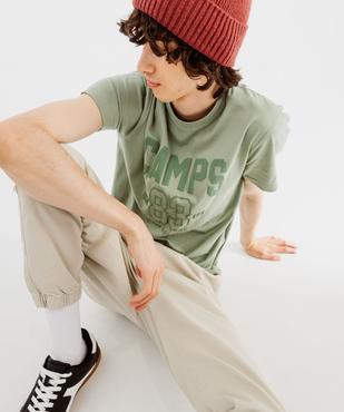 Tee-shirt manches courtes imprimé homme - Camps United vue6 - CAMPS GEMO FOR GOOD - GEMO