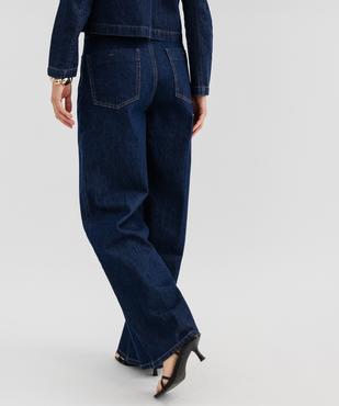 Jean palazzo taille haute femme vue3 - GEMO 4G FEMME - GEMO