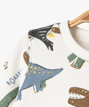 Sweat molletonné avec motif dinosaure bébé garçon vue2 - GEMO 4G BEBE - GEMO