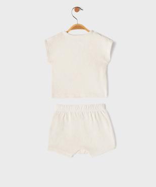 Ensemble 2 pièces en maille éponge bébé garçon Tee-shirt et short vue4 - GEMO(BB COUCHE) - GEMO