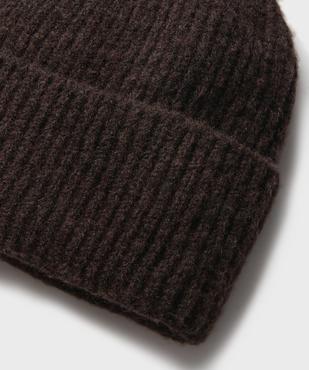 Bonnet en grosse maille avec revers femme vue2 - GEMO (ACCESS) - GEMO