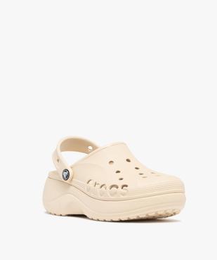 Sabots souples femme à semelle plateforme et dessus perforé Bayaband - Crocs vue2 - CROCS - GEMO