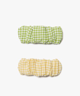 Barrettes pour les cheveux fille à motif vichy (lot de 2) vue1 - GEMO (ACCESS) - GEMO