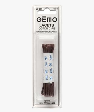 Lacets ronds en coton ciré 90 cm vue1 - GEMO(ENTRETIEN) - GEMO