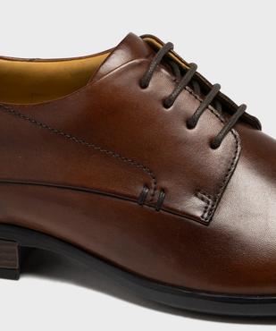 Derbies classiques en cuir à bout carré homme - Pierre Cardin vue6 - PIERRE CARDIN D - GEMO