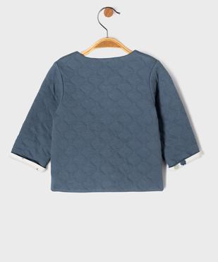 Gilet sweat réversible bébé garçon vue4 - GEMO 4G BEBE - GEMO